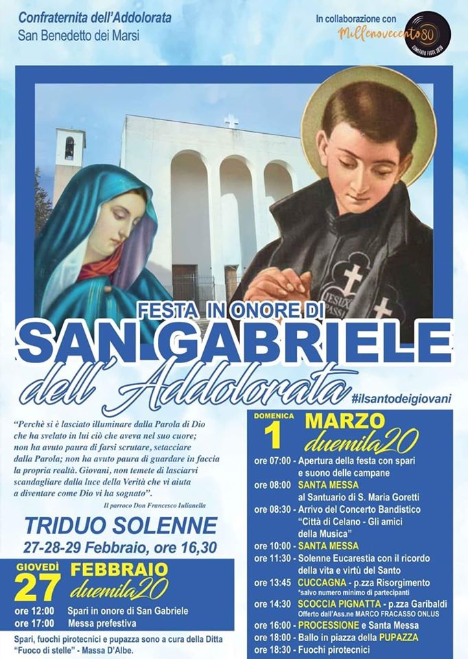 Festa in onore di San Gabriele dell'addolorata